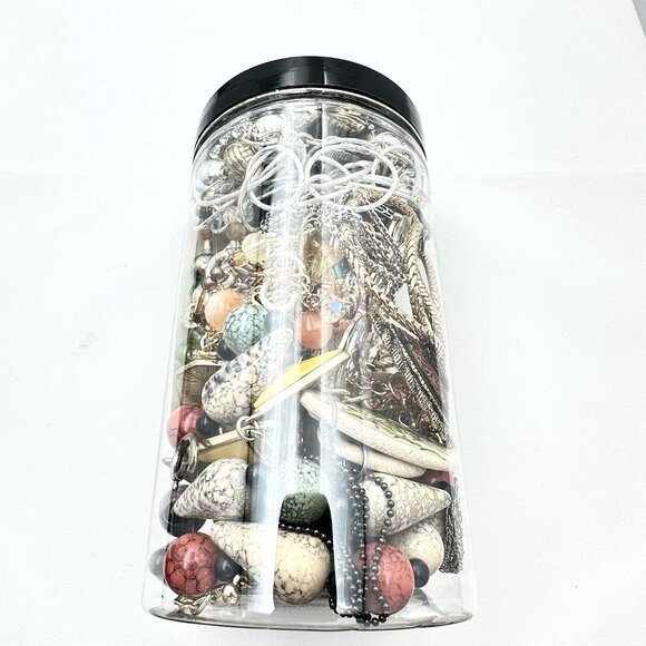 Mystery Jewelry Jar #1867 Wearable Quality Pieces 2lbs Necklace Bracelet Earring